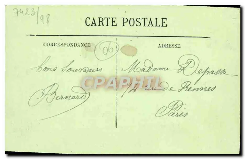 Juan-les-Pins — Die Strandpromenade und das Casino — LL. n°16 - Rückseite