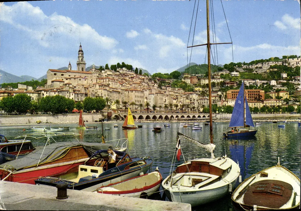 Menton (A.-M.) — Allgemeine Ansicht der Stadt und ihres Freizeitports — Editions A. & L. A. Nige - Vorderseite