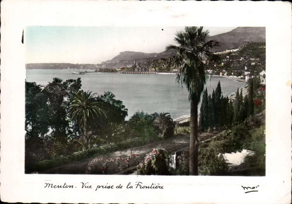 Menton - Uitzicht genomen vanaf de Grens — Les Éditions M.A.R. - n° 9592 - Voorkant