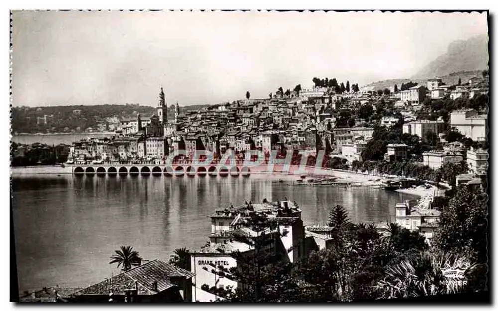Menton — Vista Geral — Éditions d'Art Munier, n°19 - Frente