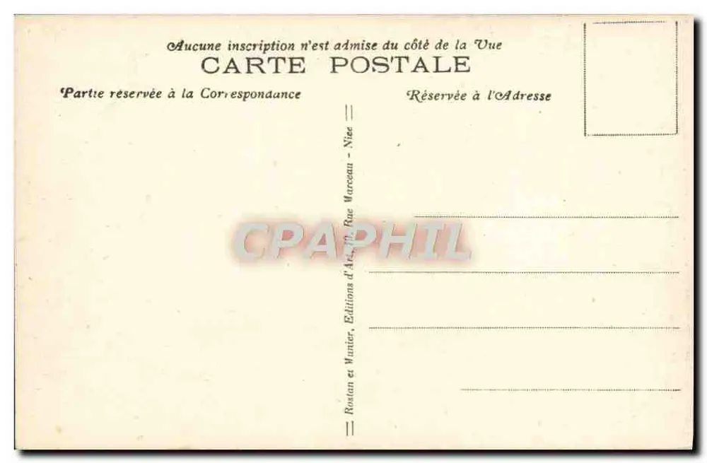 Menton — Der öffentliche Garten und die Berge von Sainte-Agnès — R. M. — n°1410 - Rückseite