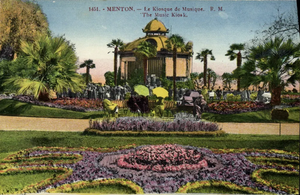Menton — O Kiosque de Música — R.M. 1451 - Frente