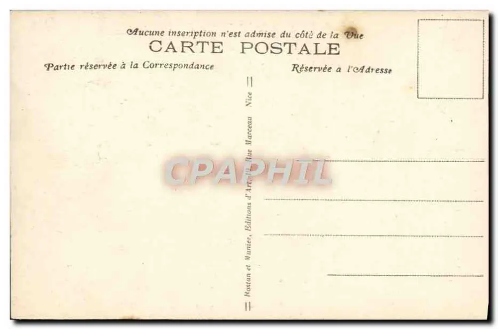 Menton — O Kiosque de Música — R.M. 1451 - Verso