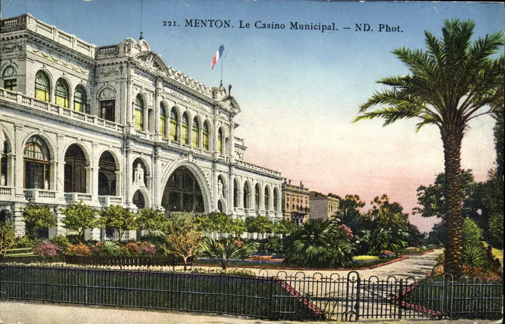 Menton. O Casino Municipal — ND. Fot. n°221 - Frente
