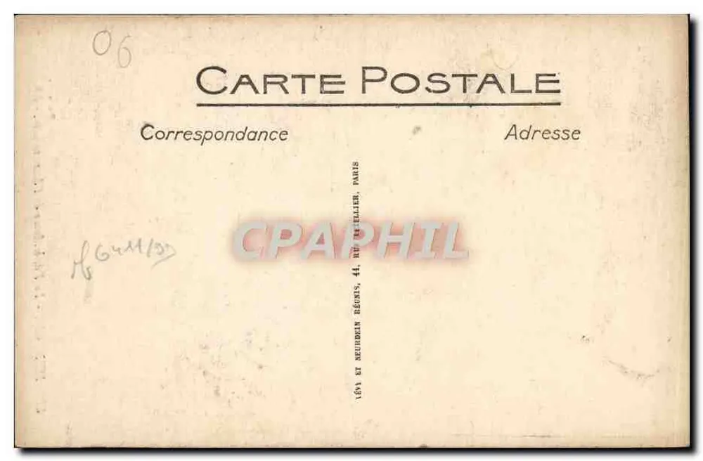 Menton - O Funicular da Annonciade — Selecta LL n°88 - Verso