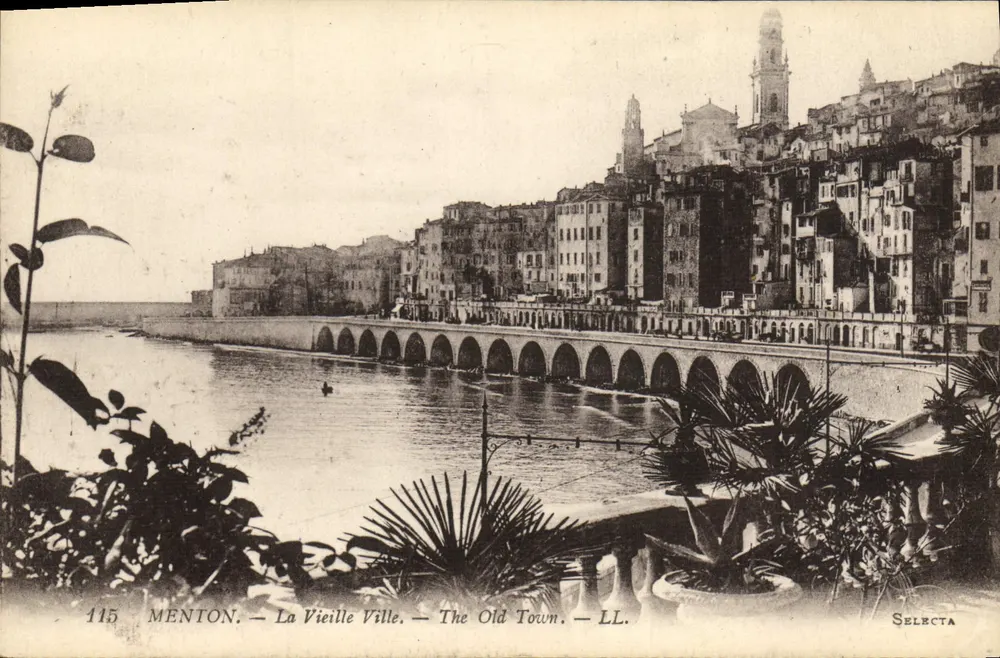 Menton — A Velha Cidade — The Old Town — Selecta, n°115 - Frente