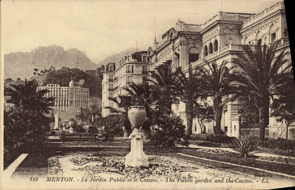 Menton - Der Öffentliche Garten und das Casino — Select, n°149 - Vorderseite