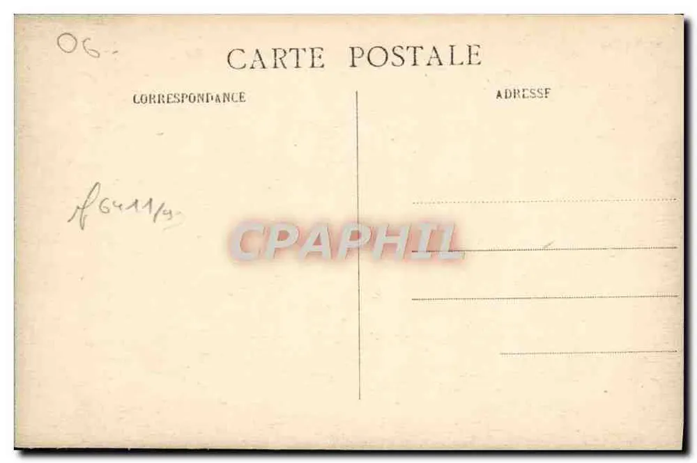 Hotel-Pension MAGALI, Menton (A.-M.) — Cl. Bernard — Seriennummer nicht sichtbar - Rückseite