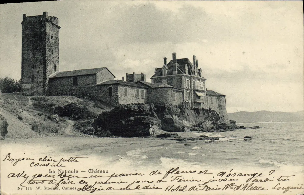 La Napoule — Castelo — W. Stocker, Cannes, n° 174 - Frente