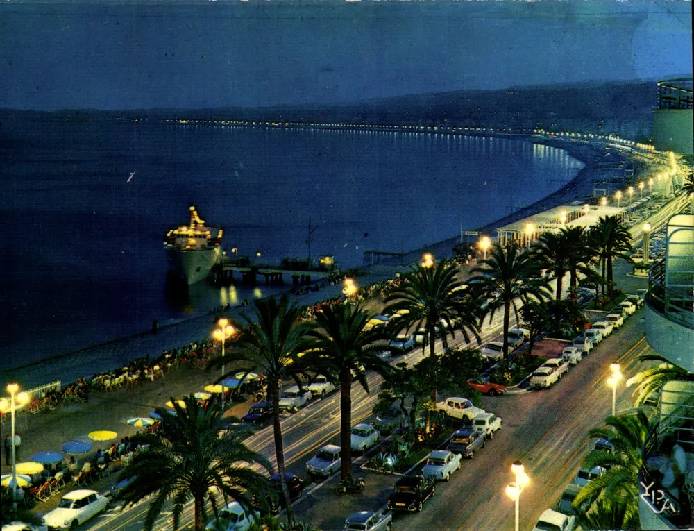 Nice - Promenade des Anglais bei Nacht — Y.P.A. Nr. 37 - Vorderseite