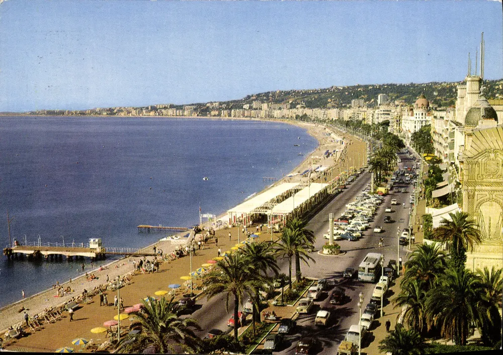A Costa Azul — A Promenade dos Ingleses — reprodução CPAPHIL n°51 - Frente