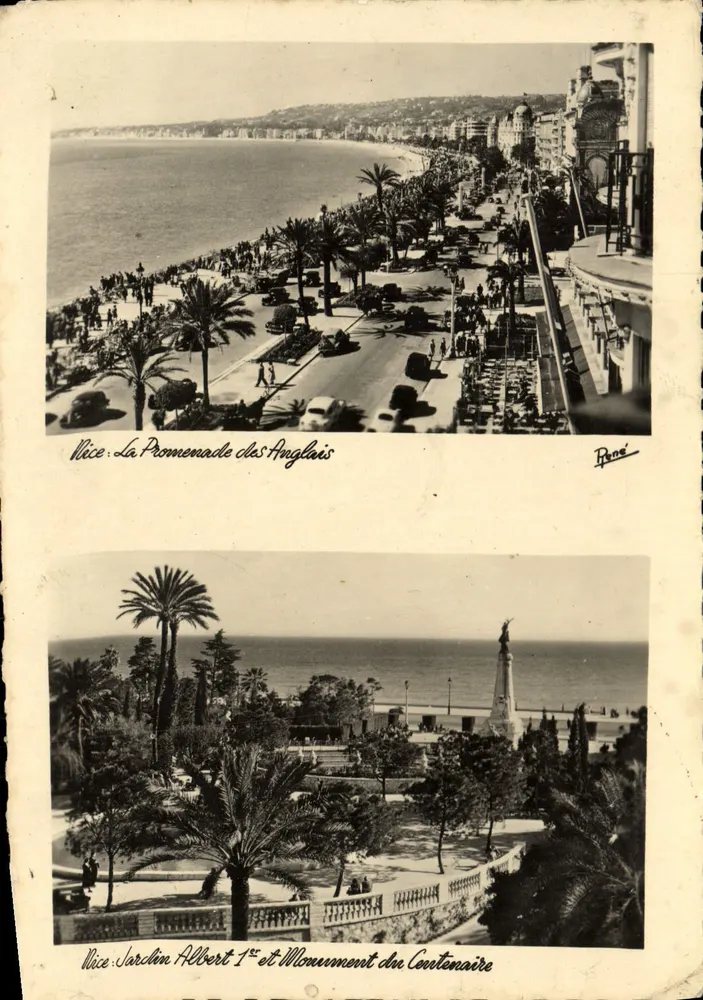 Nice - La Promenade des Anglais et Jardin Albert 1er avec Monument du Centenaire — Éditions RENÉ MAUCHY PENGUERQUE - Vorderseite