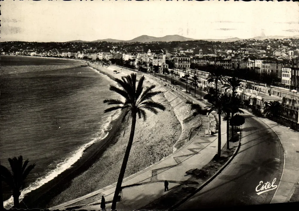 Uitzicht op de Promenade des Anglais in Nice — Estel - Voorkant