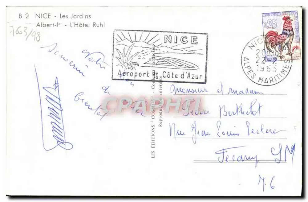 Nice - Os Jardins Albert-Ier - O Hotel Ruhl — Les Éditions - Verso