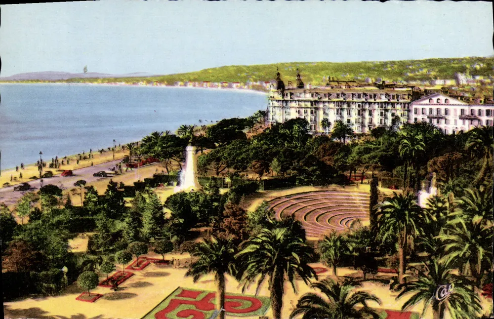 Das Theater der Verdure und die Bucht der Engel — Nice — Cité des Arts Photographiques - Vorderseite