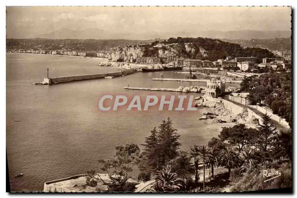 Allgemeiner Blick auf Nice von der Route de Villefranche — Rella-Edition - Vorderseite
