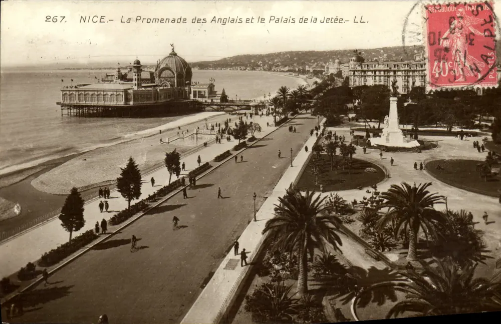 Nizza — Die Promenade des Anglais und das Palais de la Jetée — LL. - Vorderseite