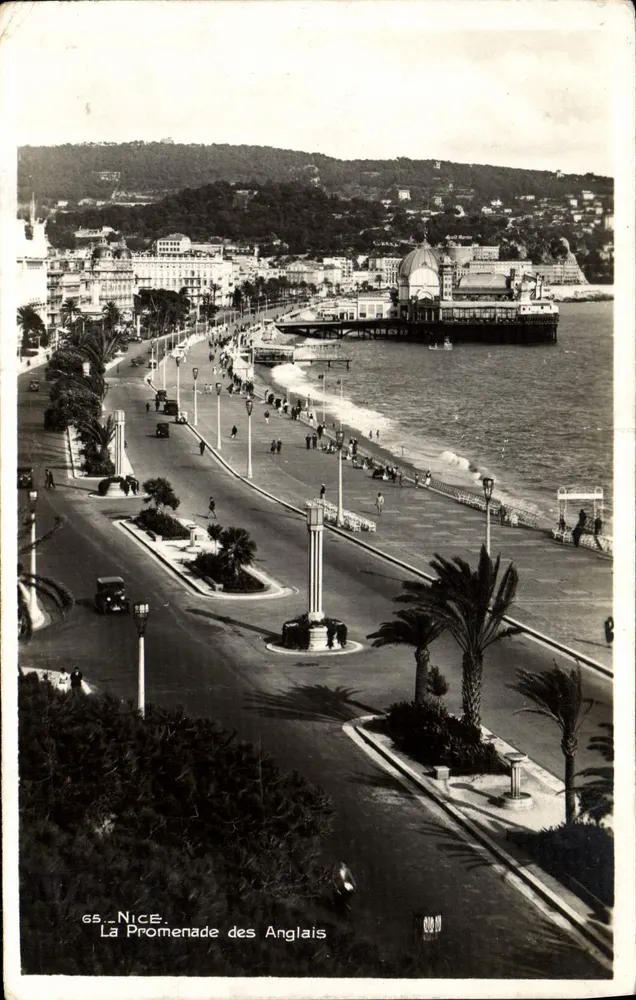 Nice — La Promenade des Anglais — Les Éditions Françaises, n° 65 - Frente