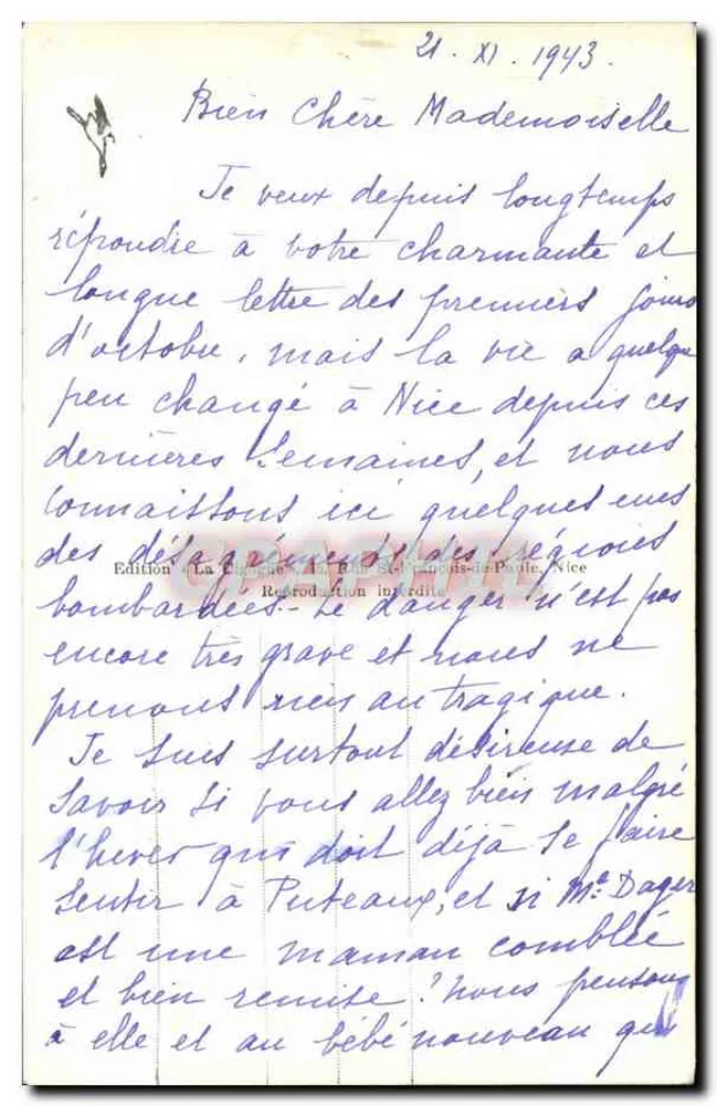 Nice — A Igreja Russa — Édition La Cigale, Nice, n° 1.015 - Verso