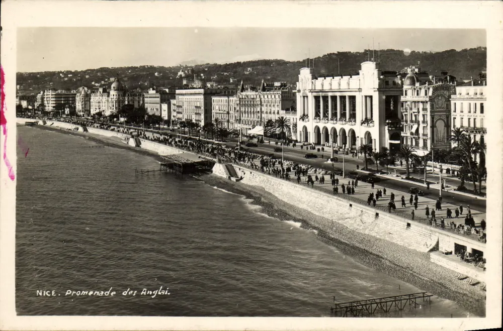 Nice. Promenade dos Ingleses — vista panorâmica — editor desconhecido - Frente