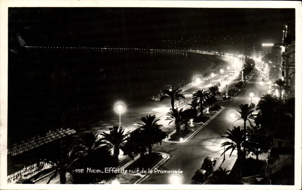 Nice — Efeito noturno da Promenade — Edições FRANK, série 152 - Frente