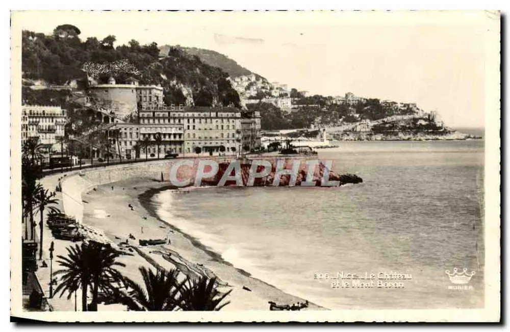 Nice — Le Château et le Mont Boron — Éditeur MURIERA, n° 306 - Frente