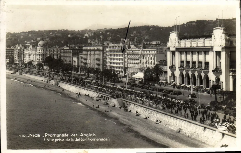 Nice - Promenade des Anglais - Ansicht vom Jetée aus - Vorderseite