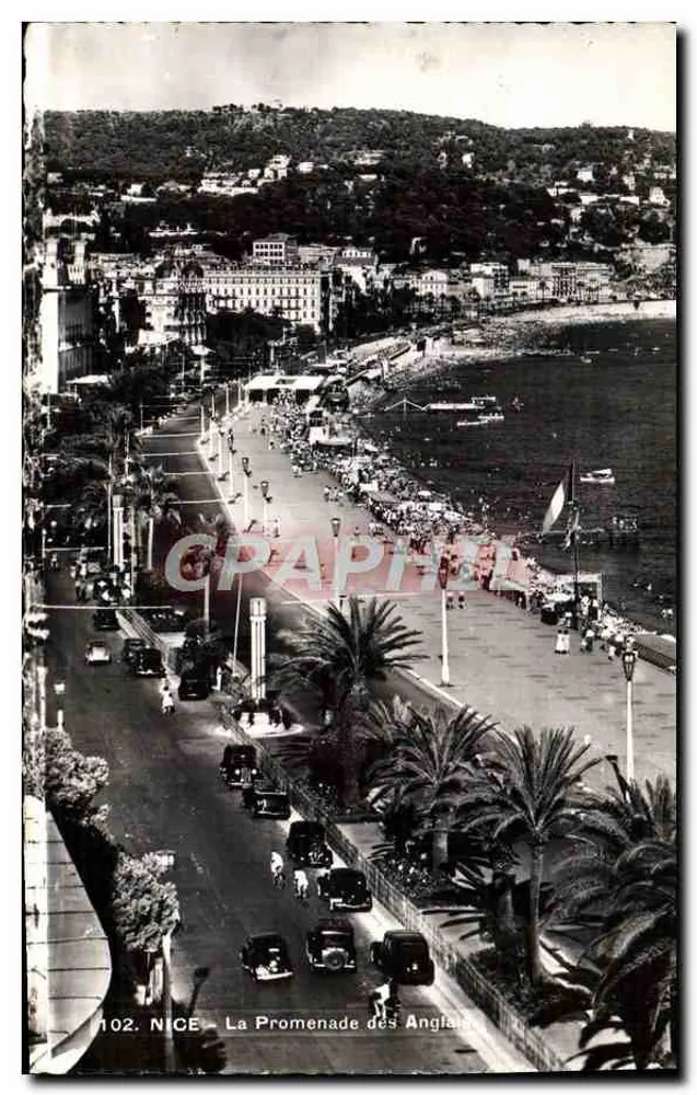 Nice - A Promenade dos Ingleses — S.I.C.A., n°102 - Frente