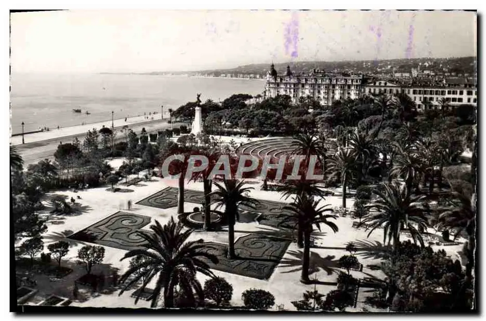Les Jardins Albert Ier — Promenade des Anglais — L. GILLET & Cie, Photographe, Nice - Vorderseite