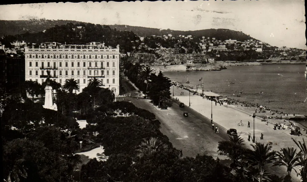 Nice — Quai der Vereinigten Staaten und der Mont-Boron — Éditions D'Art Munier, Nice - Vorderseite