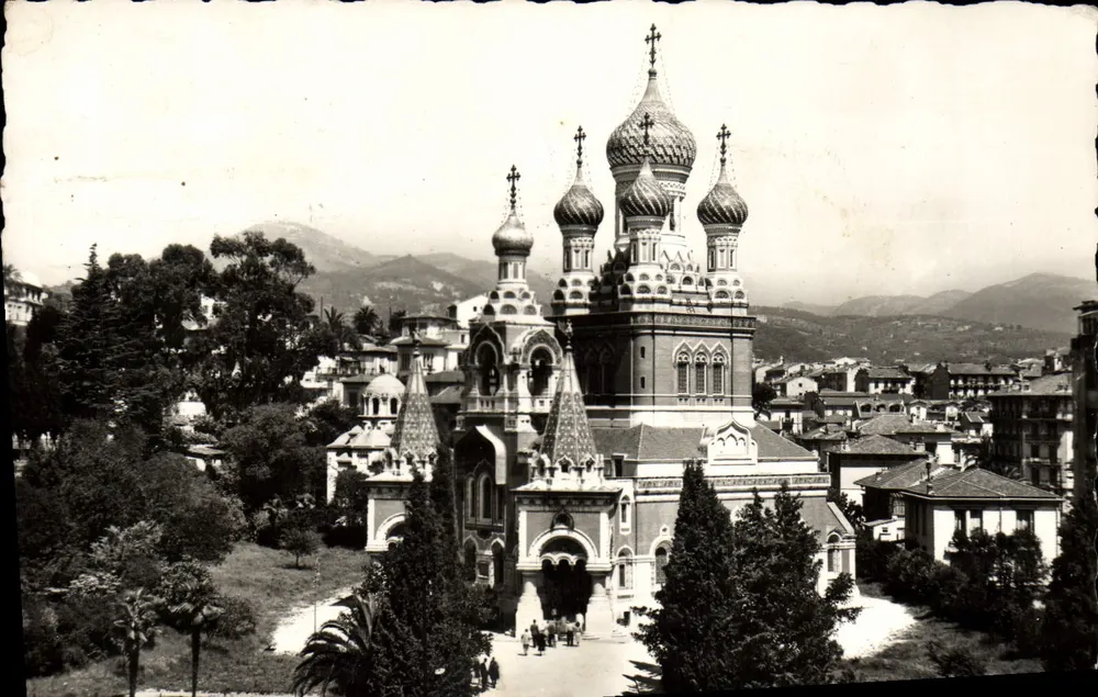 Russische kerk in Nice — panoramische uitzicht — Éditions G.M. - Voorkant
