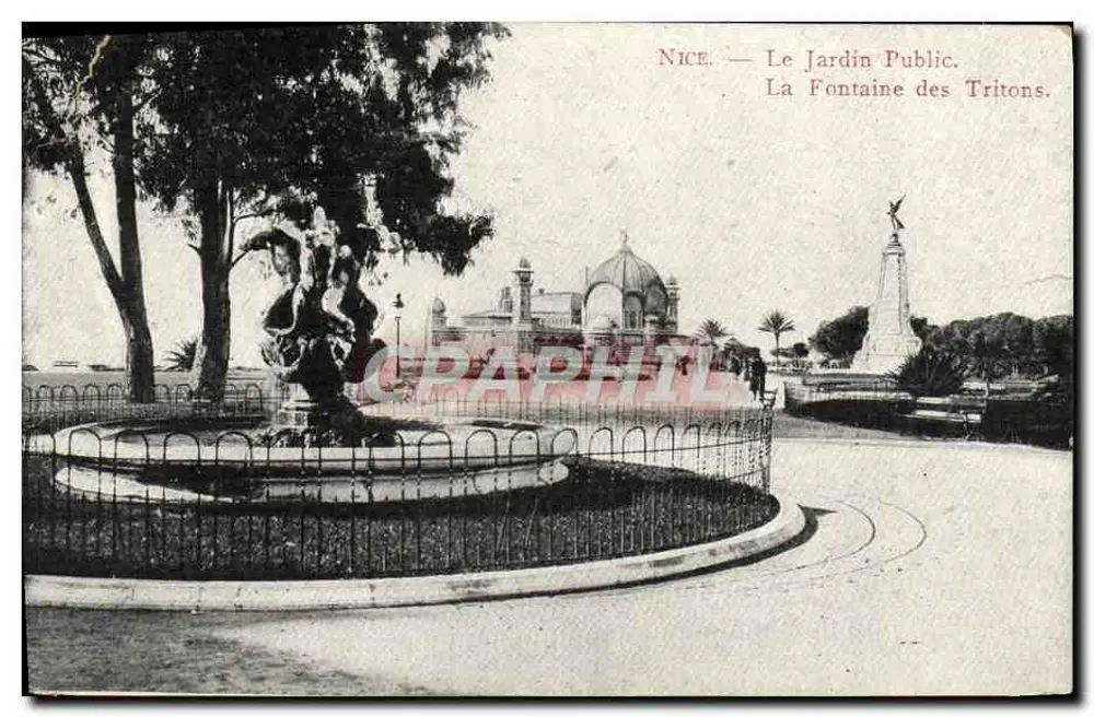 Nice — Le Jardin Public. La Fontaine des Tritons. — Éditeur : CPAPHIL, n° 1347 - Vorderseite