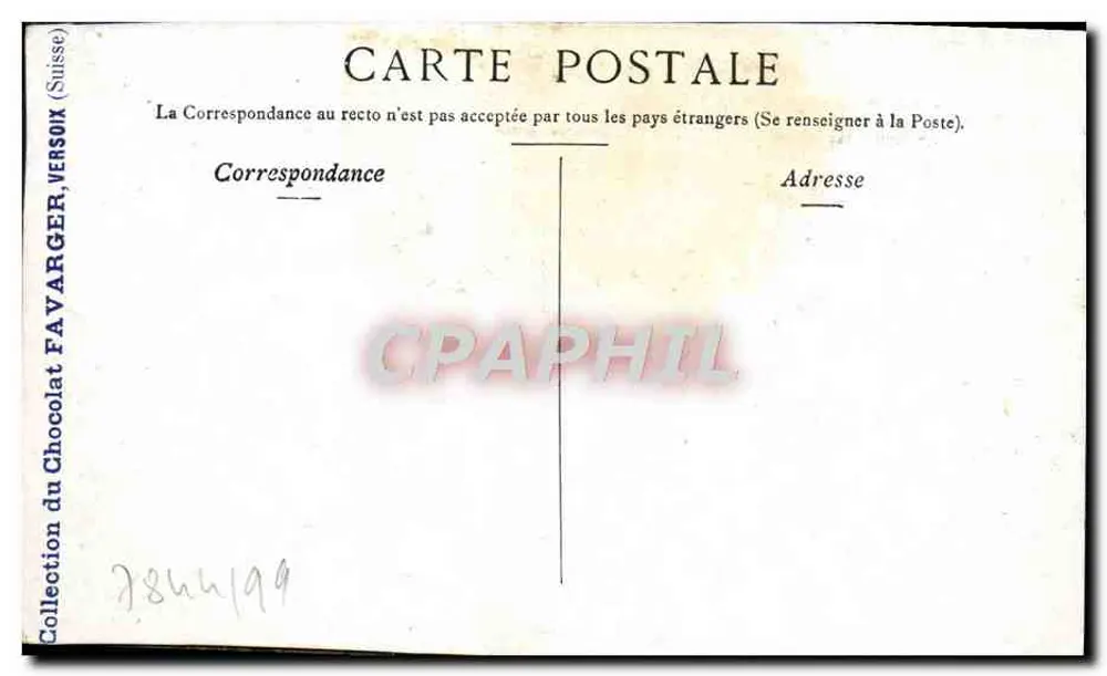 Nice — LA RÉSERVE — Editor Staerck & Cie, n° 1600 - Verso