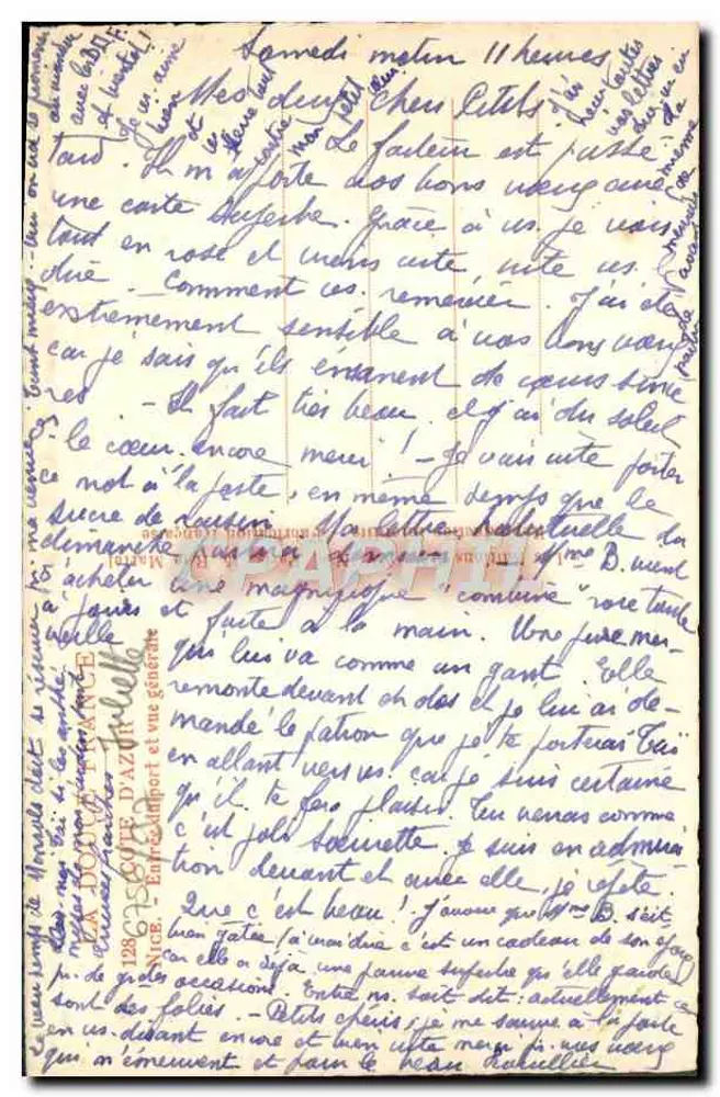 Vista da baía de Saint-Tropez — Editor: V. Vong — Número de série: 128 - Verso