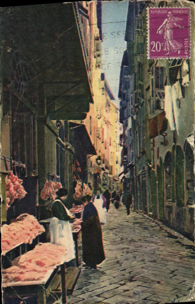 Nice — Rue des Bouchers — Wydawnictwo Art Yvon - Awers