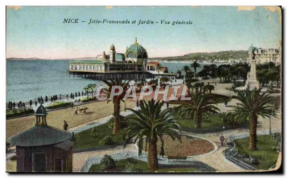 Nice — Jetée-Promenade et Jardin — Vue générale - Frente
