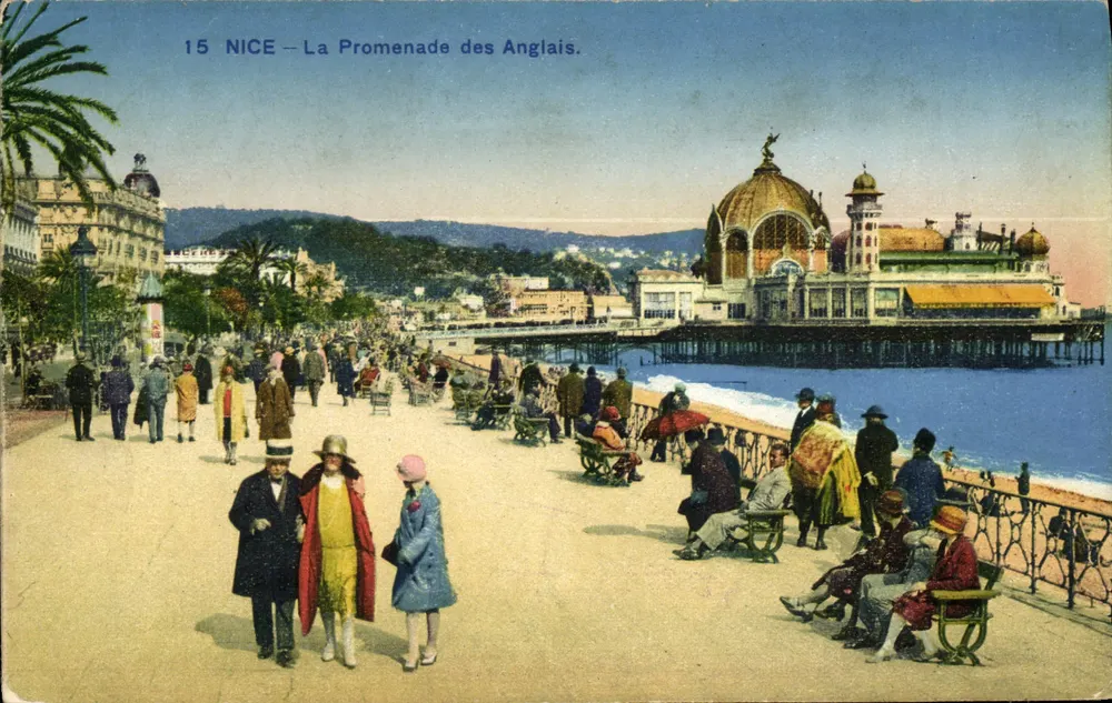 NICE — La Promenade des Anglais. — Photocromie A.D. (Nice, 1900-1930) - Frente