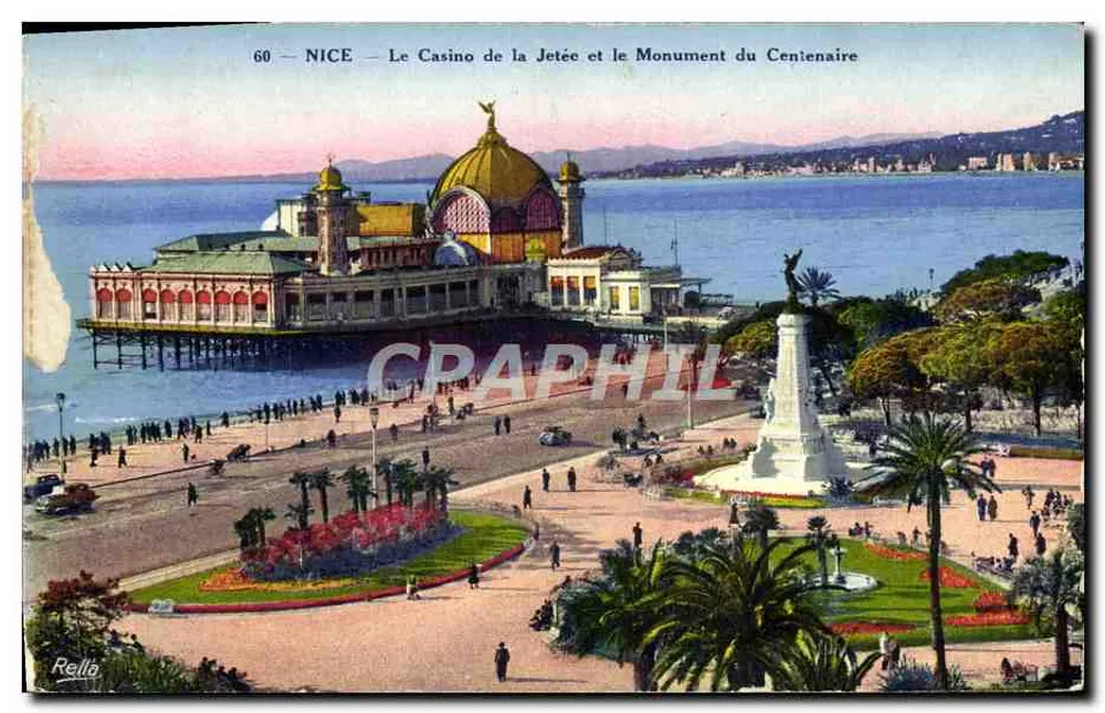 NICE — Das Casino der Jetée und das Monument des Centennaires — Rellâ, n°60 - Vorderseite