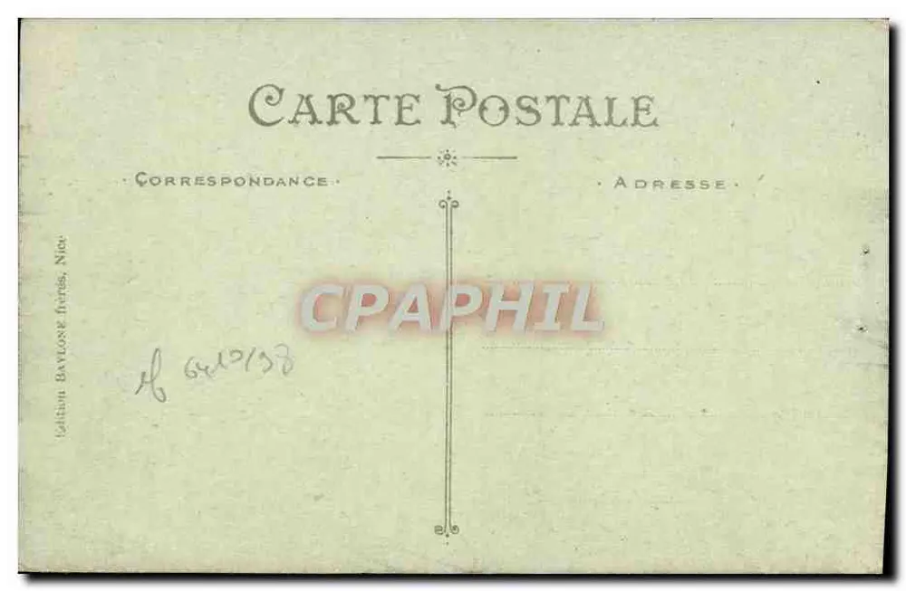 Nice - Quai des États-Unis - Fischboote - B.F. - Rückseite