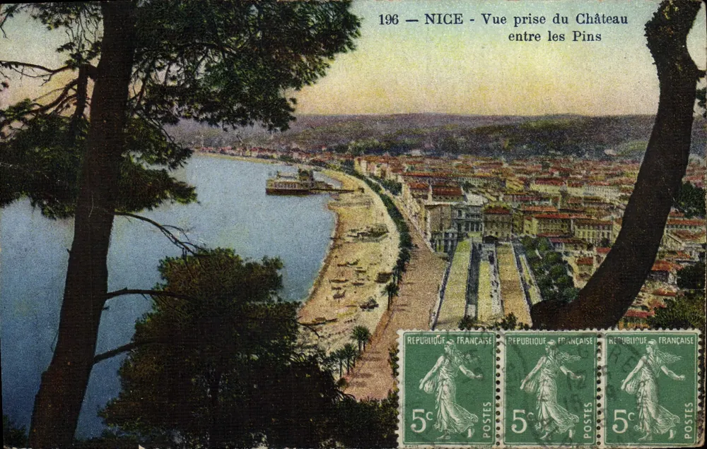 NICE — Vue prise du Château entre les Pins — Édition Dilletta - Vorderseite