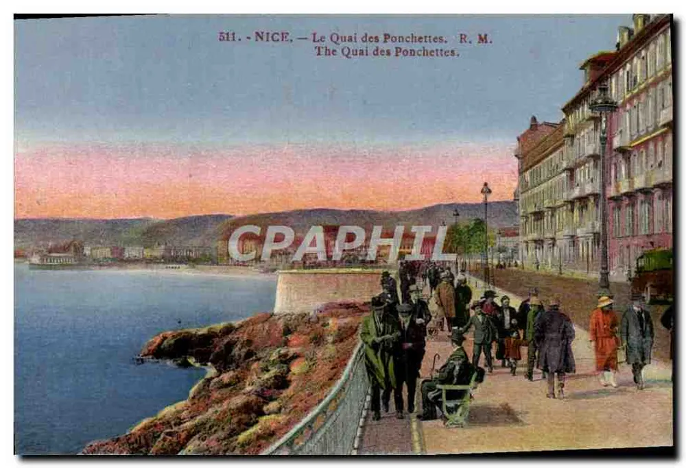 Nice — O Quai das Ponchettes — R. M. (n° 511) - Frente