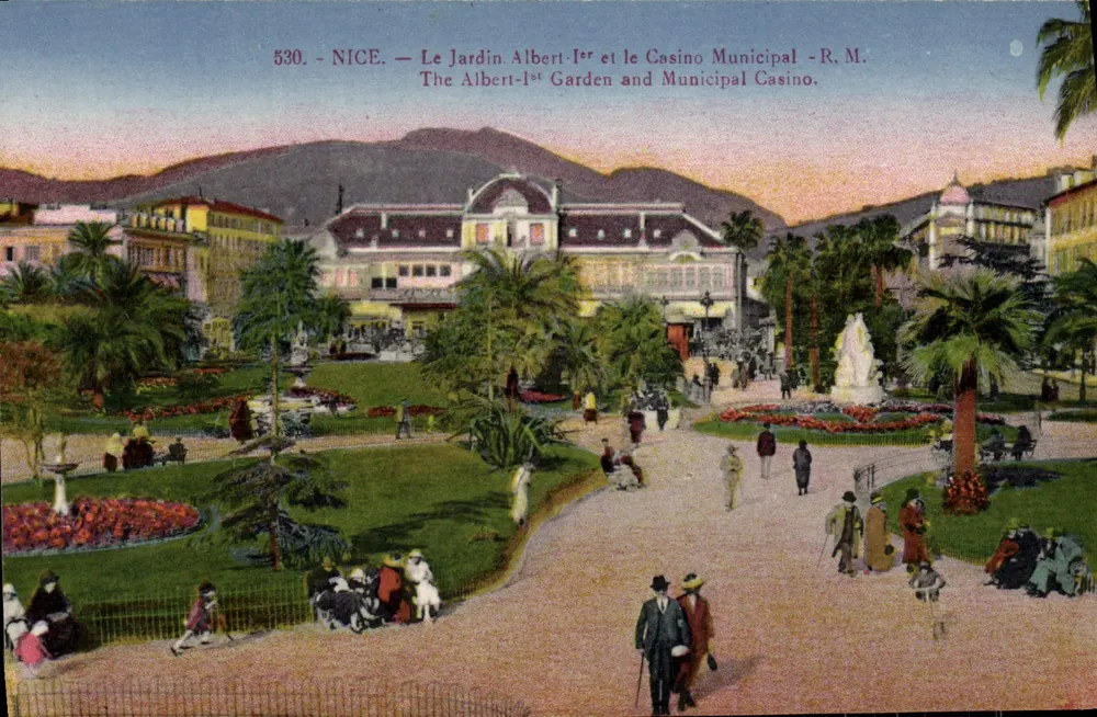 Nice — Garten Albert-1er und Gemeindekasino — R.M. — Nr. 530 - Vorderseite