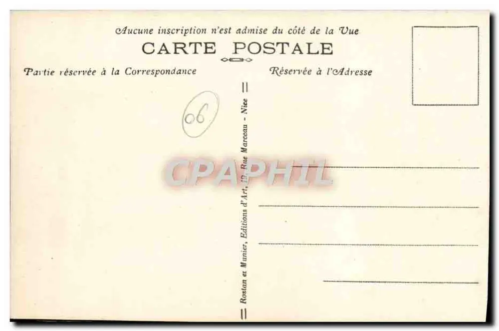 Nice — Garten Albert-1er und Gemeindekasino — R.M. — Nr. 530 - Rückseite