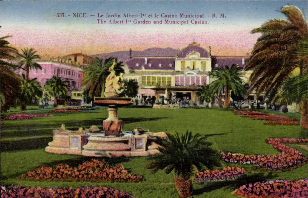 Nice — Garten Albert-Ier und Municipal Casino — R. M. — Nr. 537 - Vorderseite