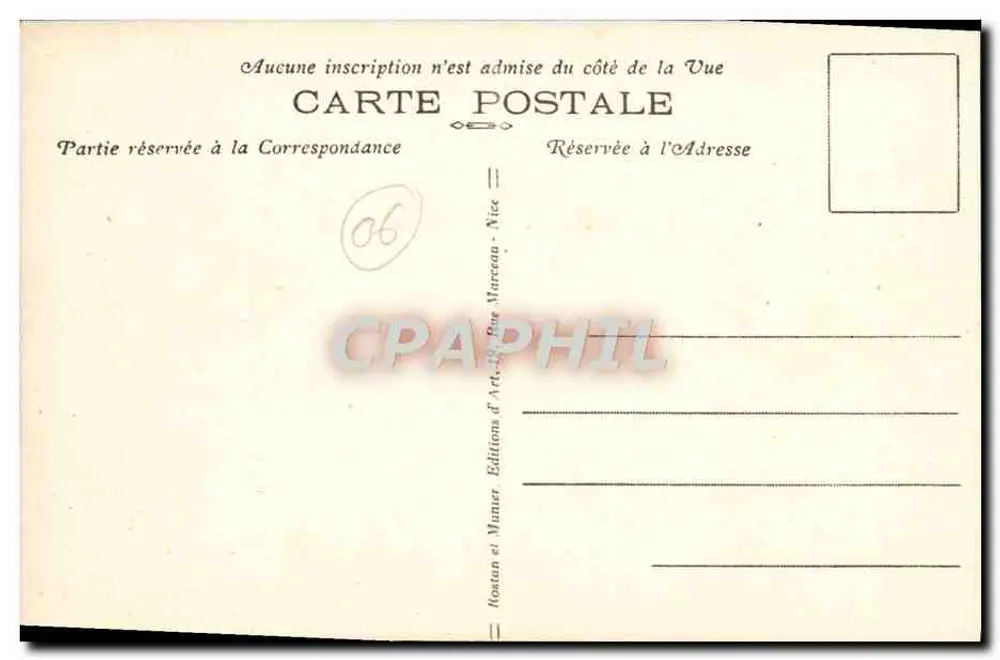 Nice — A Fonte dos Tritões — R.M. 557 - Verso