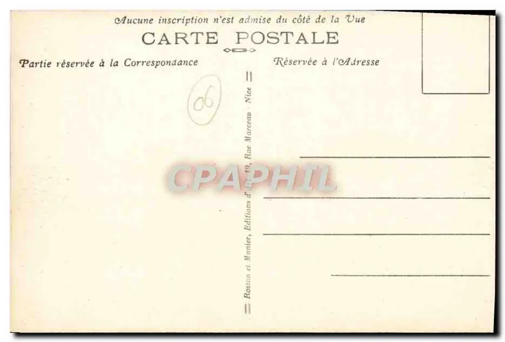 Nice — Promenade des Anglais und Jetée-Prômenade — R. M. - Rückseite