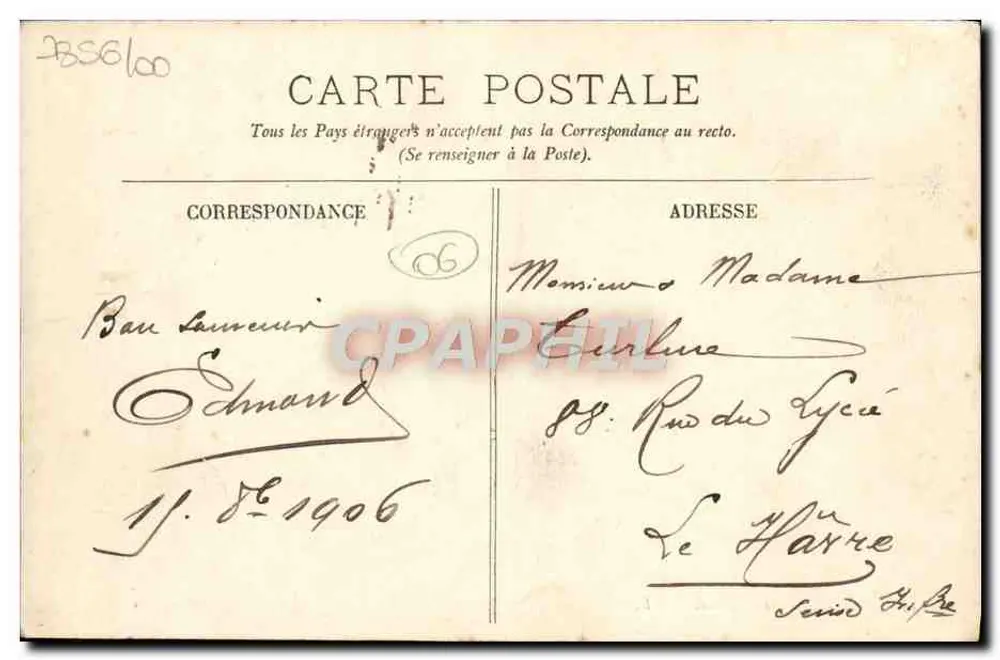 Nice — O Casino — LL. — n° 1135 - Verso