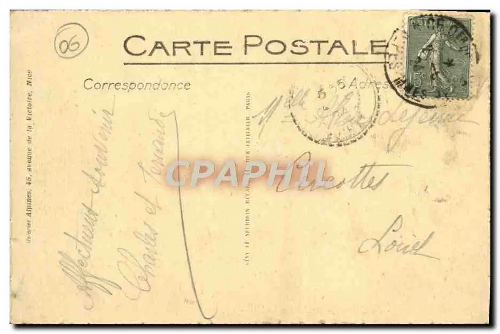 Nizza - Il Casinò - Il Giardino Pubblico — LL, n° 442 - Verso