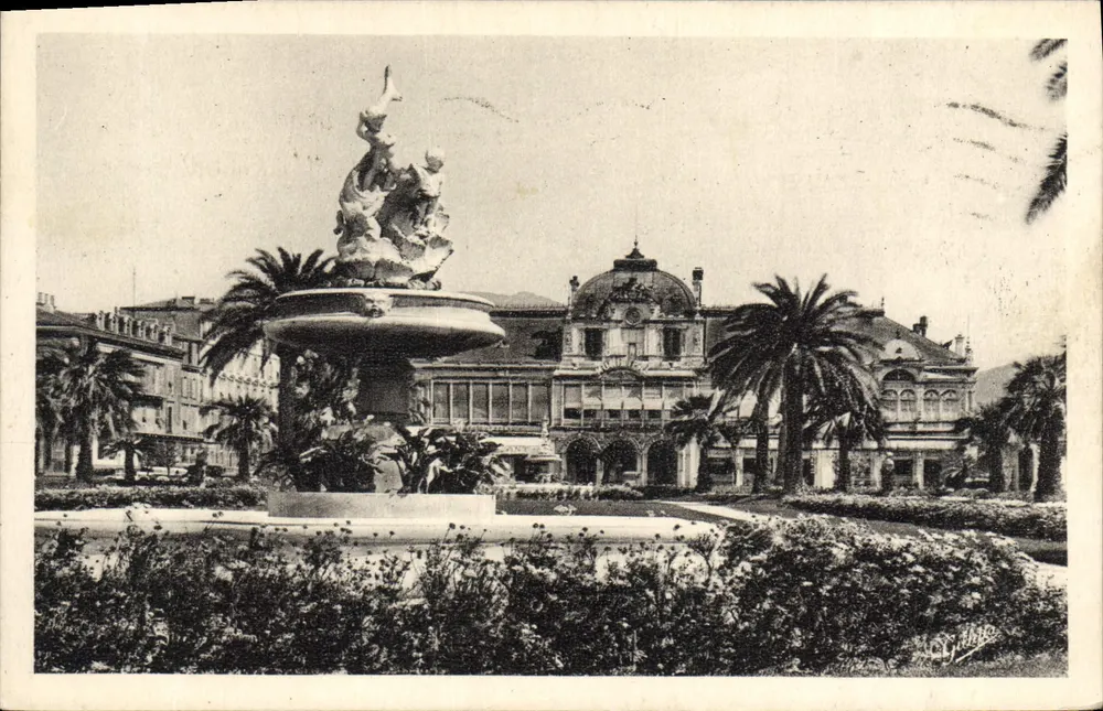 Das Municipale Casino und die Albert-Gärten — Künstlerische Côte d'Azur — L. Gilletta et Cie, Verlag, Serie 12 - Vorderseite