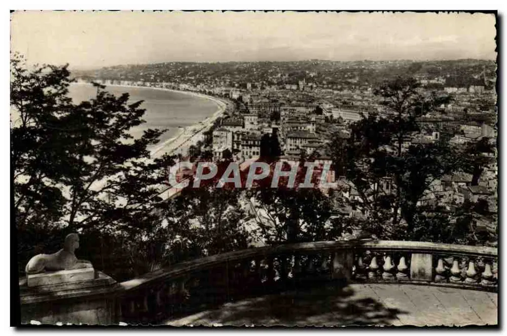 Nice — Allgemeiner Blick von der Schloss-Terrasse — Éditions d'Art Montliuet, NICE, n° 635 - Vorderseite